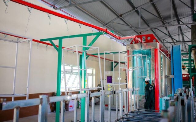 Sơn tĩnh điện sắt mỹ thuật