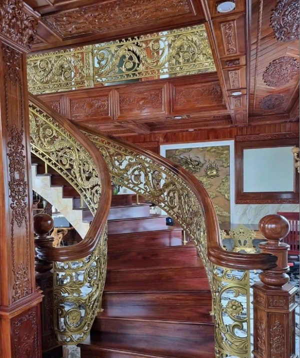 Cầu thang nhôm đúc