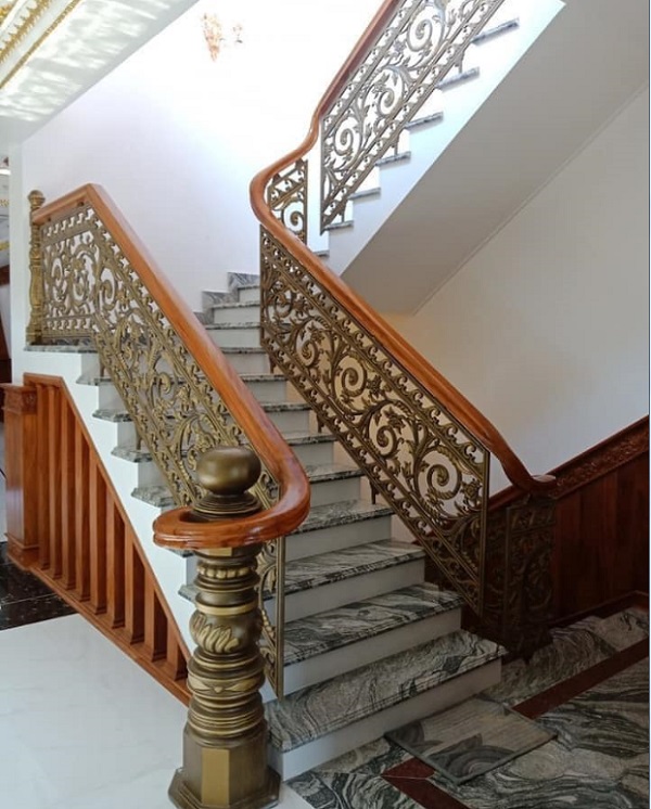 Cầu thang nhôm đúc