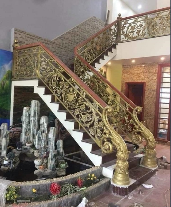 Cầu thang nhôm đúc