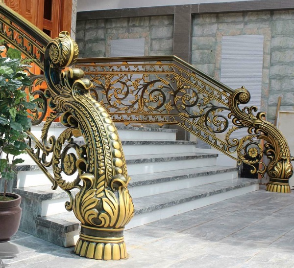 Cầu thang nhôm đúc