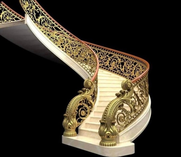 Cầu thang nhôm đúc