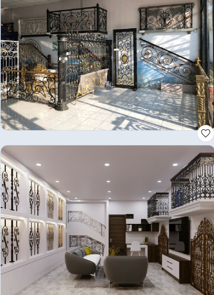 Cầu thang sắt mỹ thuật