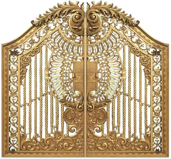 Cửa cổng nhôm đúc