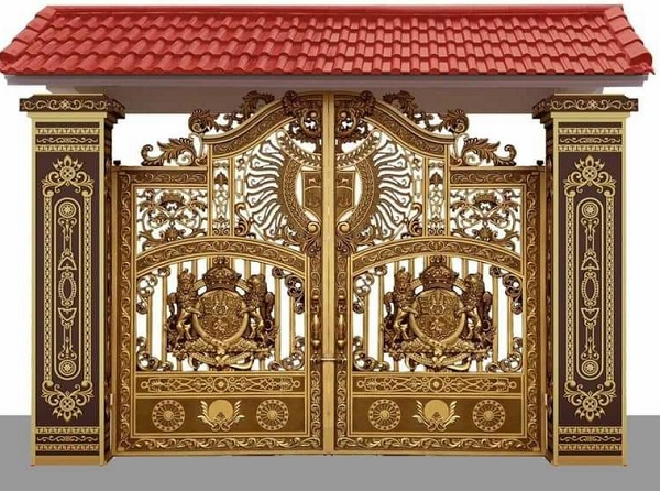 Cửa cổng nhôm đúc