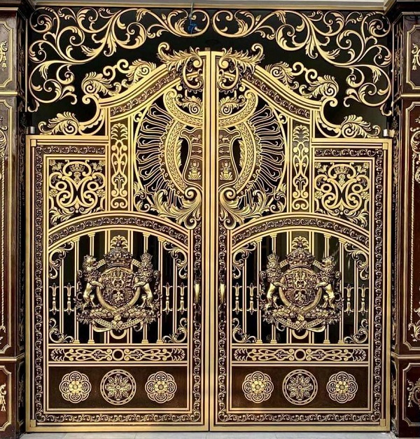 Cửa cổng nhôm đúc