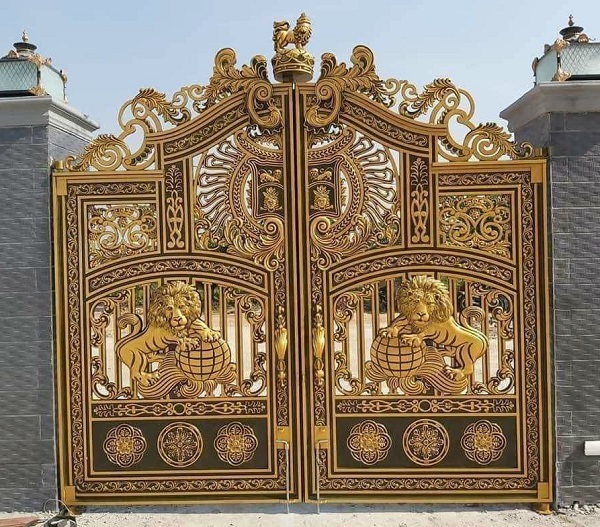 Cửa cổng nhôm đúc