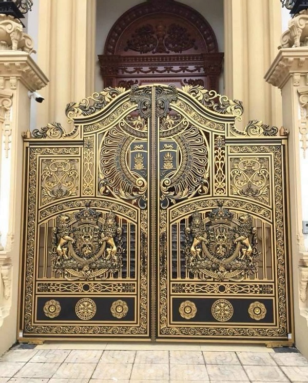 Cửa cổng nhôm đúc