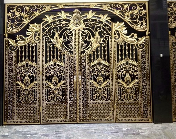 Cửa cổng nhôm đúc