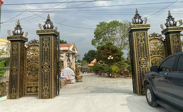 Cửa cổng nhôm đúc