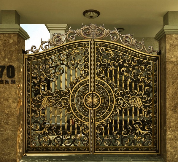 Cửa cổng nhôm đúc