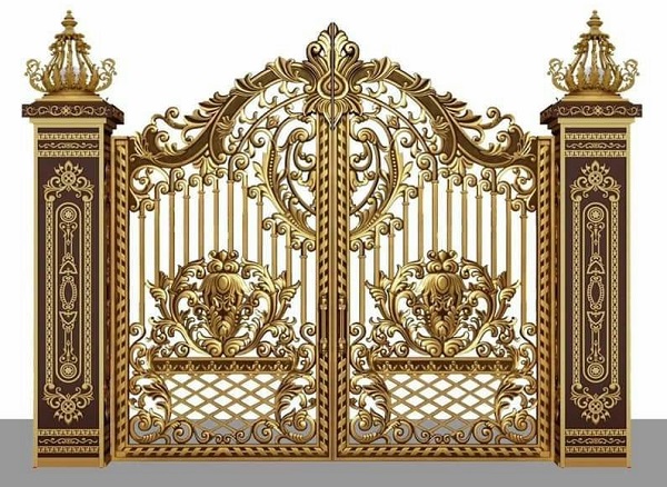 Cửa cổng nhôm đúc