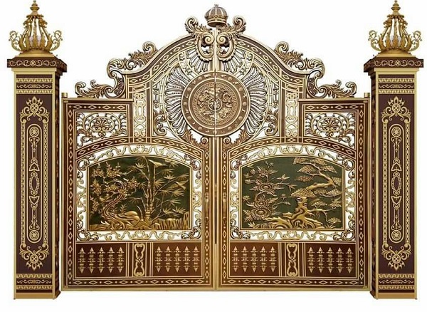 Cửa cổng nhôm đúc