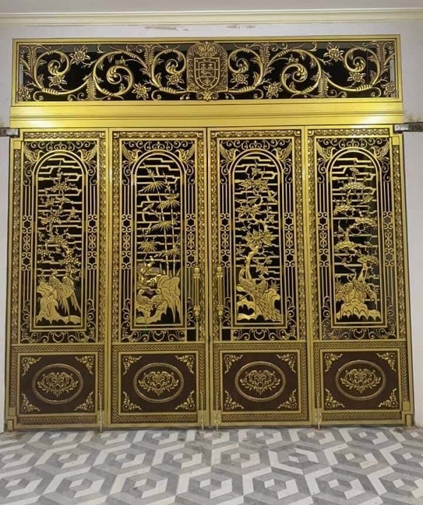 Cửa cổng nhôm đúc