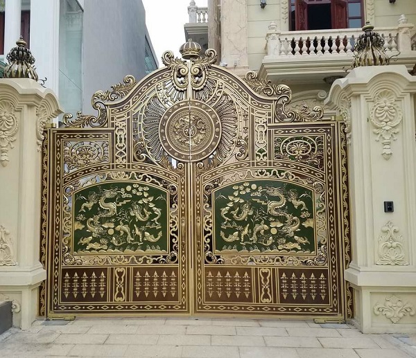 Cửa cổng nhôm đúc