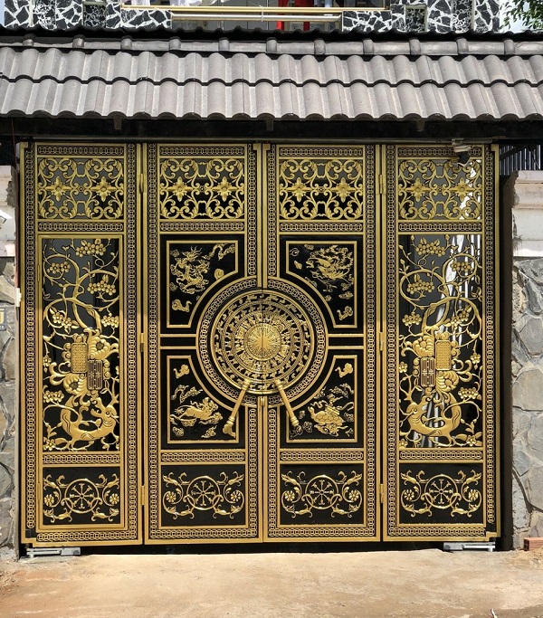 Cửa cổng nhôm đúc