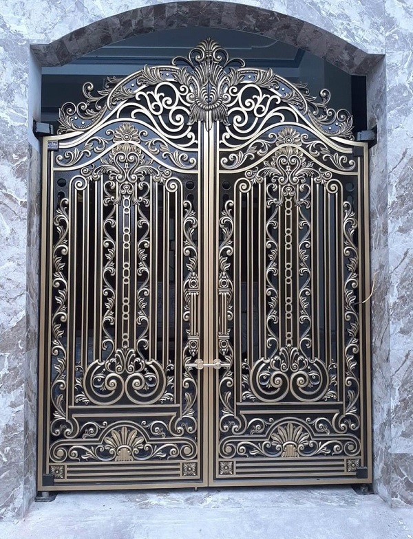 Cửa cổng nhôm đúc