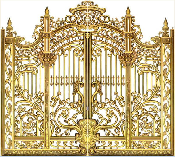 Cửa cổng nhôm đúc