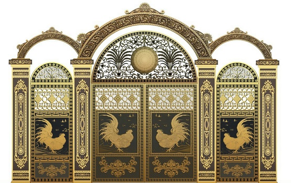 Cửa cổng nhôm đúc