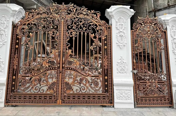 Cửa cổng nhôm đúc