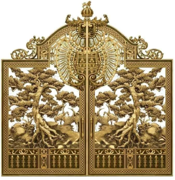 Cửa cổng nhôm đúc