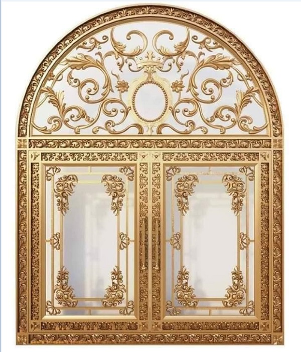 Cửa cổng nhôm đúc