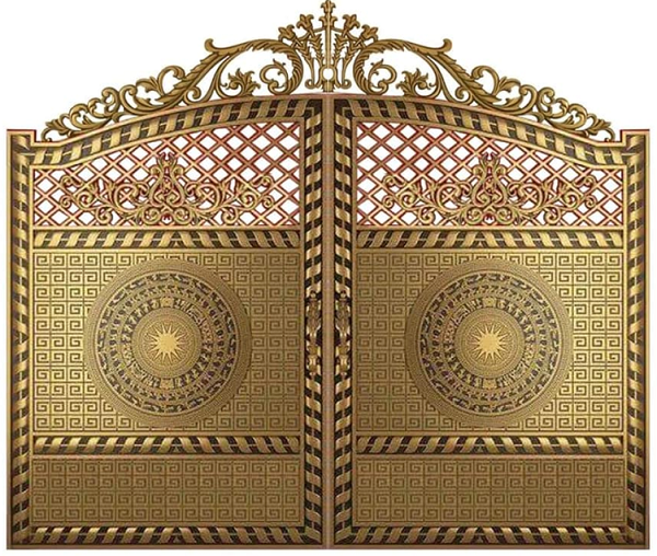 Cửa cổng nhôm đúc