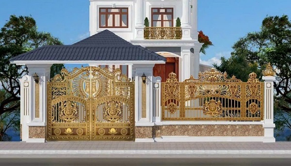 Cửa cổng nhôm đúc