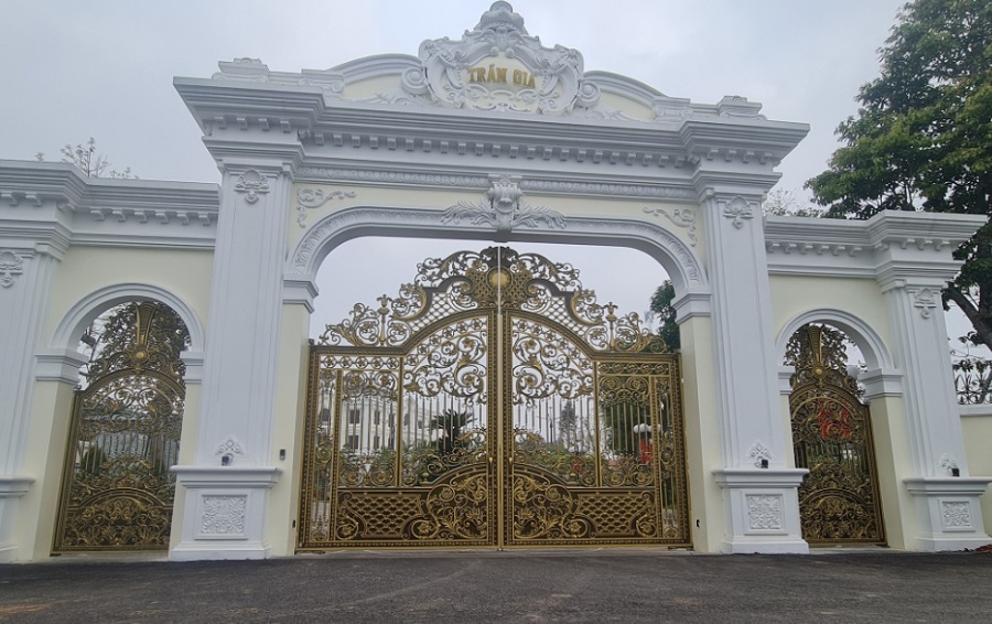 Cửa cổng nhôm đúc