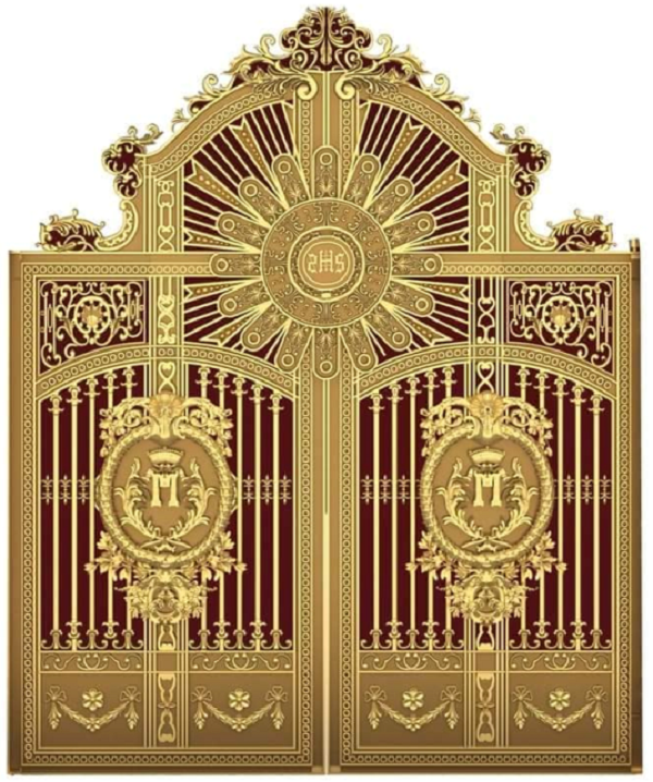 Cửa cổng nhôm đúc