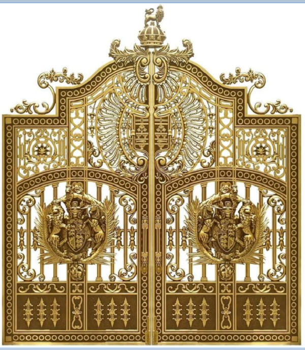 Cửa cổng nhôm đúc