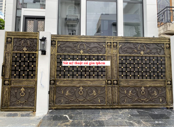 Cửa cổng sắt mỹ thuật