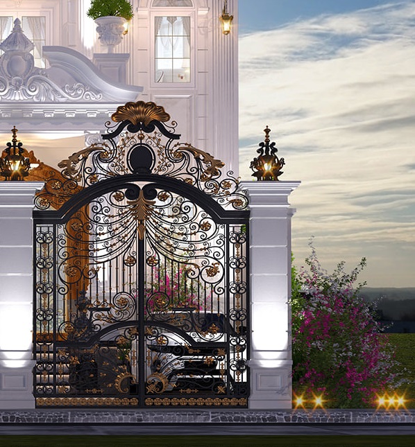 Cửa cổng sắt mỹ thuật