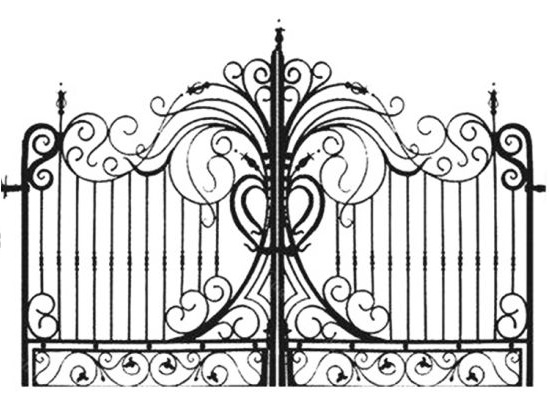 Cửa cổng sắt mỹ thuật
