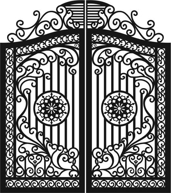 Cửa cổng sắt mỹ thuật