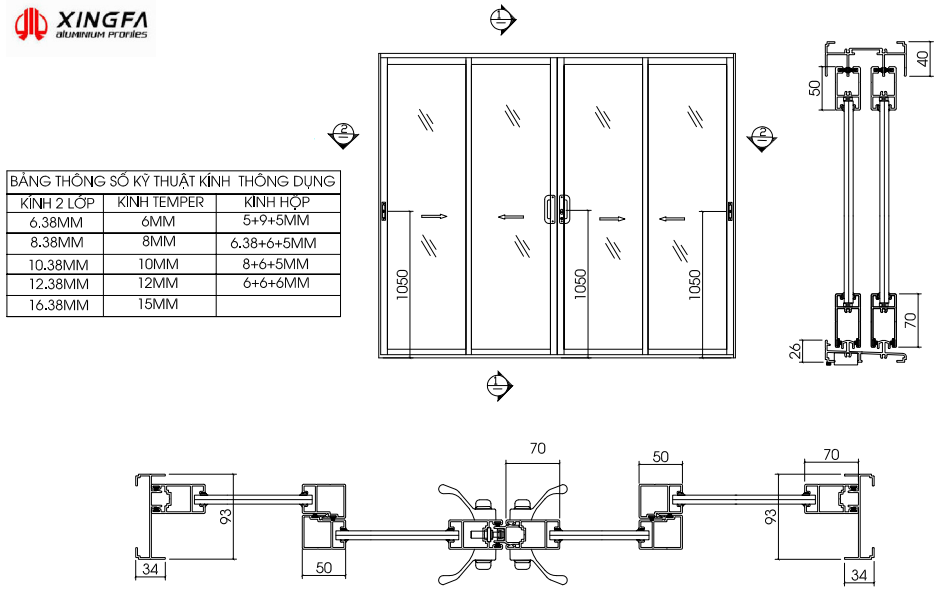 Giá cửa nhôm Xingfa