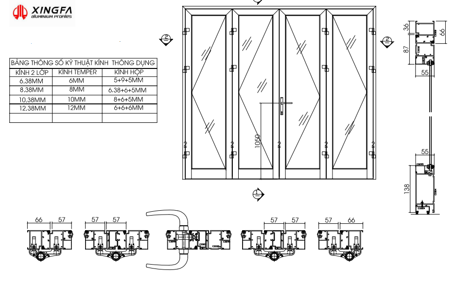 Giá cửa nhôm Xingfa