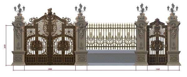 Hàng rào nhôm đúc