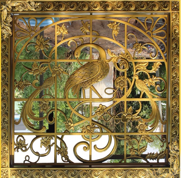 Khung bảo vệ cửa sổ bằng nhôm đúc