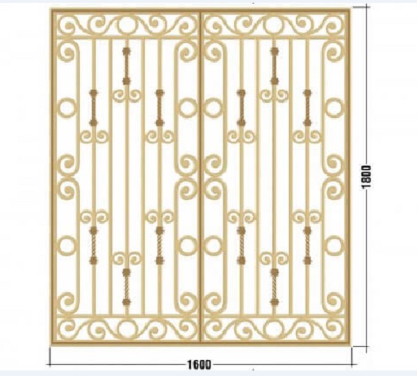 Khung bảo vệ cửa sổ bằng nhôm đúc