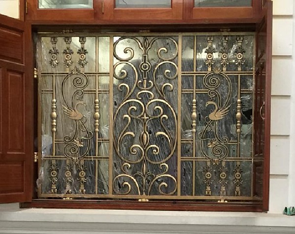 Khung bảo vệ cửa sổ bằng nhôm đúc