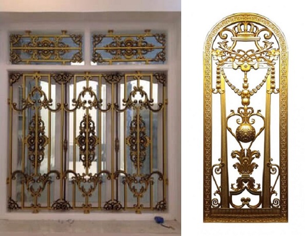 Khung bảo vệ cửa sổ bằng nhôm đúc