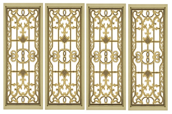 Khung bảo vệ cửa sổ bằng nhôm đúc