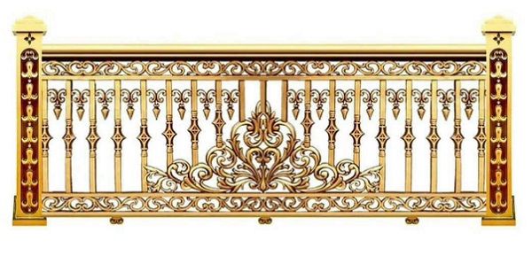 Mẫu lan can nhôm đúc đẹp