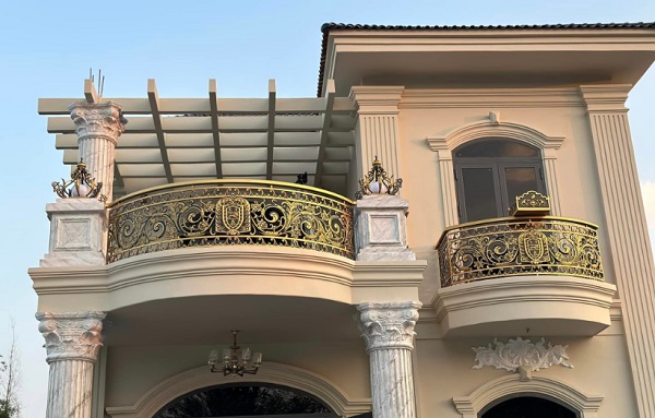 Mẫu lan can nhôm đúc đẹp