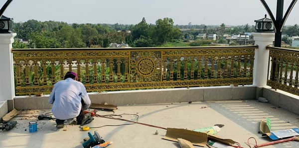 Mẫu lan can nhôm đúc đẹp