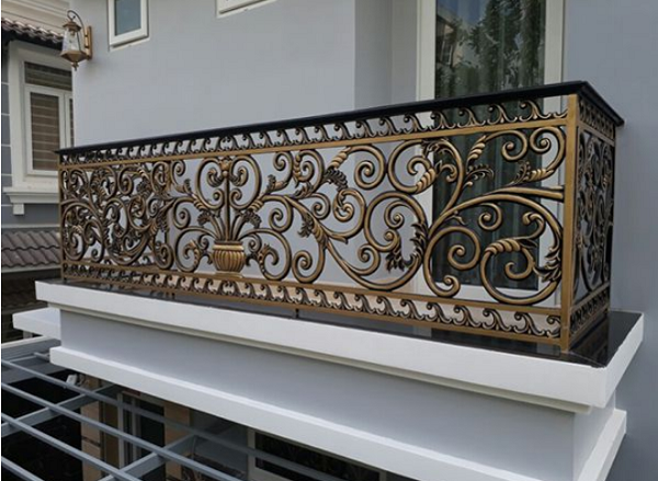 Mẫu lan can nhôm đúc đẹp