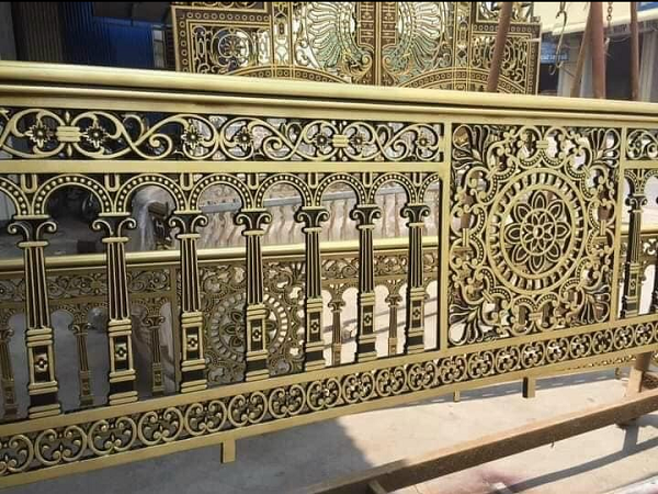 Mẫu lan can nhôm đúc đẹp