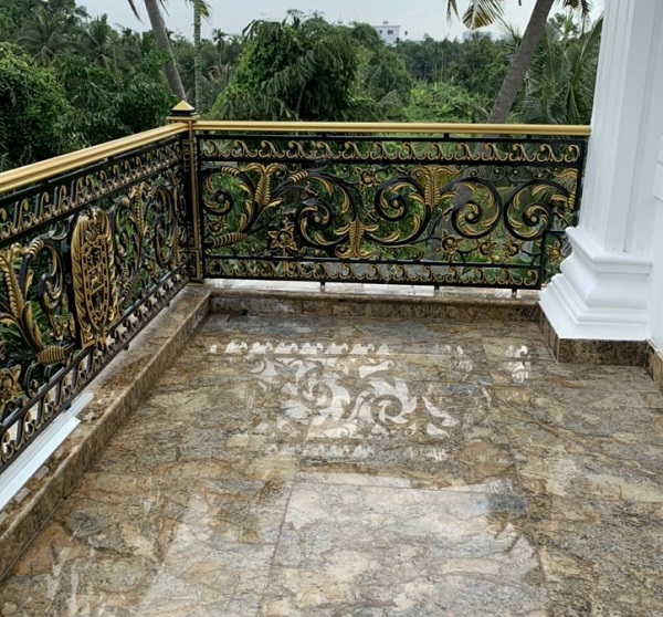 Mẫu lan can nhôm đúc đẹp