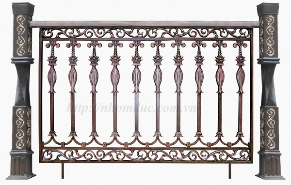 Mẫu lan can nhôm đúc đẹp